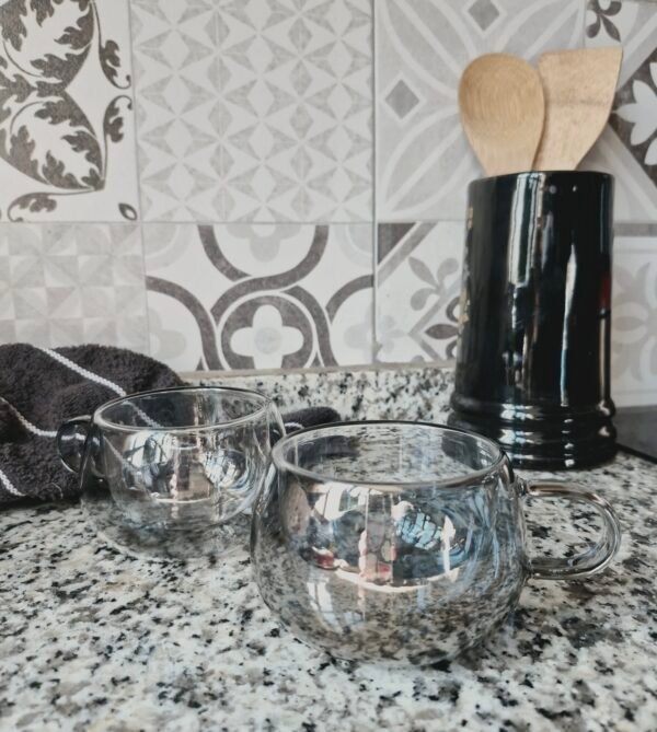 Taza doble fondo - set x 2u